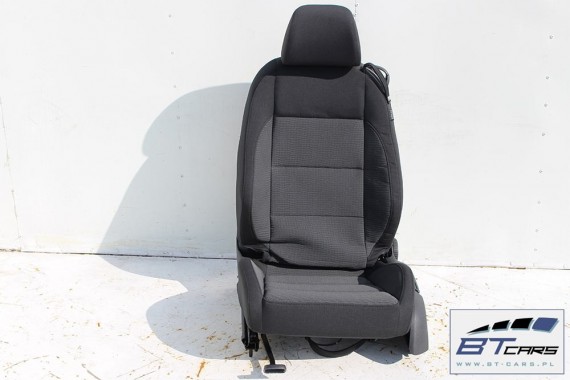 VW EOS FOTELE KOMPLET FOTELI siedzeń siedzenia fotel tapicerka 1Q 1Q0 welur kolor czarno - szary