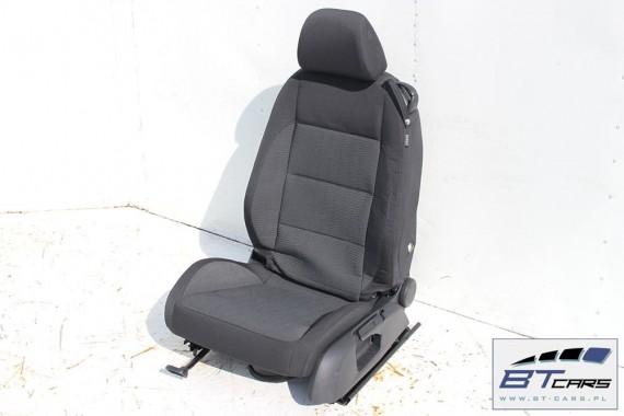 VW EOS FOTELE KOMPLET FOTELI siedzeń siedzenia fotel tapicerka 1Q 1Q0 welur kolor czarno - szary