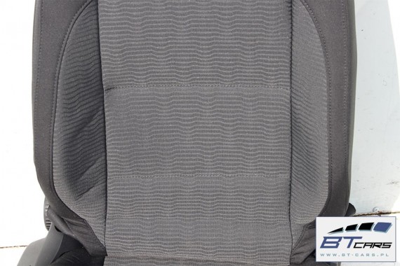 VW EOS FOTELE KOMPLET FOTELI siedzeń siedzenia fotel tapicerka 1Q 1Q0 welur kolor czarno - szary