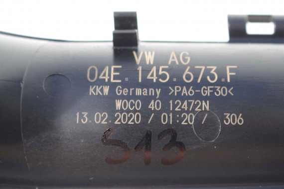 VW AUDI SEAT SKODA RURA RURKA INTERKULERA 04E145673F 04E 145 673 F RURY RURKI wąż przewód 04E145673E 04E145673F 04E145673F TSi