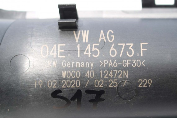 VW AUDI SEAT SKODA RURA RURKA INTERKULERA 04E145673F 04E 145 673 F RURY RURKI wąż przewód 04E145673E 04E145673F 04E145673F TSi