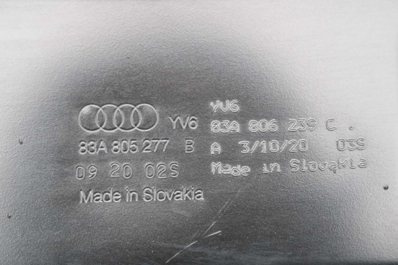 AUDI Q3 PODSZYBIE METALOWE 83A806239C 83A 806 239 C rynna 83A806239B 83A806239D 83A806239A 83A805275A 83A805275 5TA906287 FY