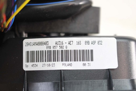 AUDI Q4 ETRON LUSTERKO DRZWI PRAWE 15+6 pin kamera 360 zewnętrzne pinów kabli przewodów 21 pin FOTO 89B857502Q 89A 5WA980546