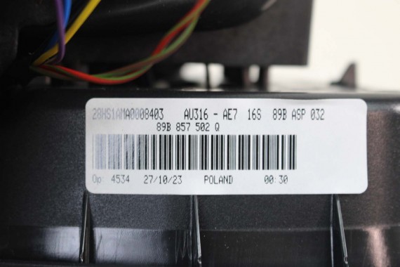 AUDI Q4 ETRON LUSTERKO DRZWI PRAWE 15+6 pin kamera 360 zewnętrzne pinów kabli przewodów 21 pin FOTO 89B857502Q 89A 5WA980546
