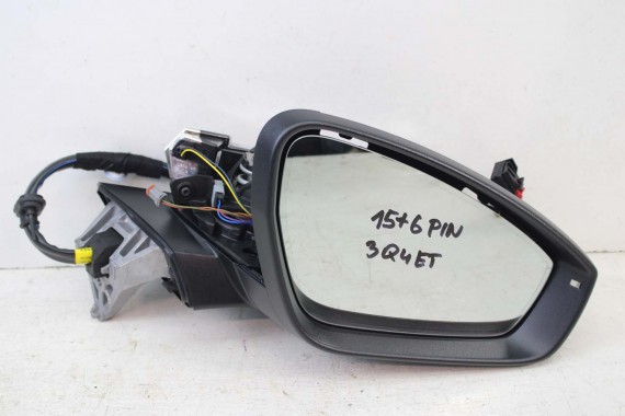 AUDI Q4 ETRON LUSTERKO DRZWI PRAWE 15+6 pin kamera 360 zewnętrzne pinów kabli przewodów 21 pin FOTO 89B857502Q 89A 5WA980546