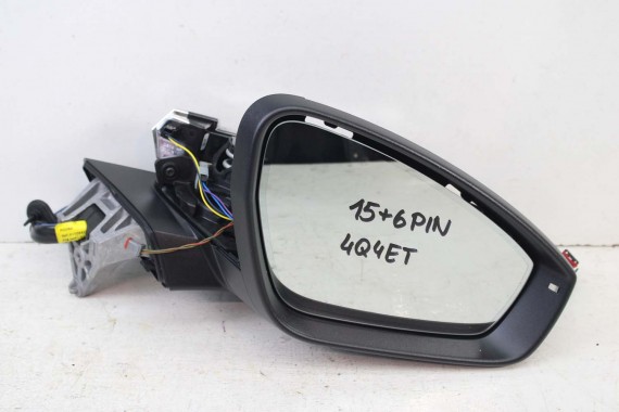 AUDI Q4 ETRON LUSTERKO DRZWI PRAWE 15+6 pin kamera 360 zewnętrzne pinów kabli przewodów 21 pin FOTO 89B857502Q 89A 5WA980546