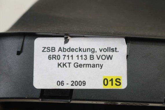 VW POLO GAŁKA ZMIANY BIEGÓW + MIESZEK 6R0711113B 6R0711113 6R0711113B KKT czarny 6R0 711 113 6R0711113B 6R0711113B 6R skóra 5