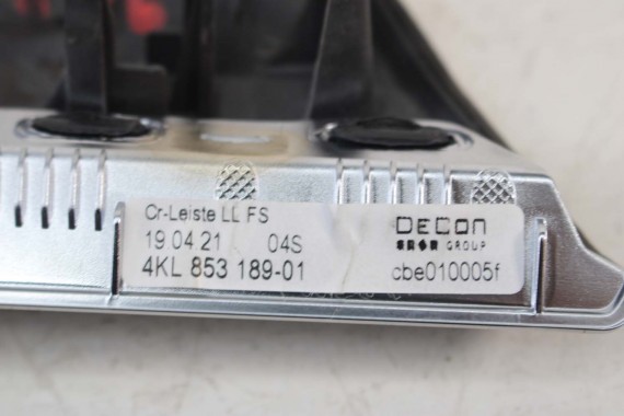 AUDI ETRON LISTWY OZDOBNE DEKOR DEKORY 4KL853189D 4KL853189 4KL853190R 4KL853190 WYKOŃCZENIE E-TRON 4KE 4KL853190R 4KL853189D