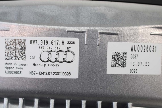 AUDI A5 PROJEKTOR HEAD UP DISPLAY 8W7919617H RZUTNIK STEROWNIK PROJEKCJI NA PRZEDNIEJ SZYBIE 8W7 919 617 F5 8W7919617H 8W7919617