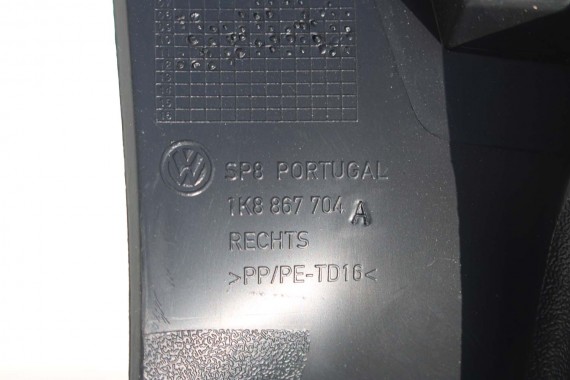 VW SCIROCCO BOCZEK KLAPY BAGAŻNIKA 1K8867703A 1K8867704A 1K8867707A 1K8867601C 1K8867703 1K8867704 1K8867707 1K8867601 1K8867601