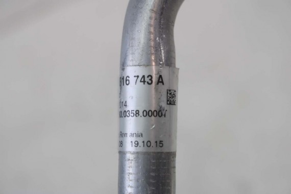 AUDI A4 A5 RURKA KLIMATYZACJI 8W0816743A KLIMY PRZEWÓD WĄŻ 8W b9 8W0 816 743 SILNIK 2.0 TFSi 8W0816743A 8W0816743BP 8W0816743A