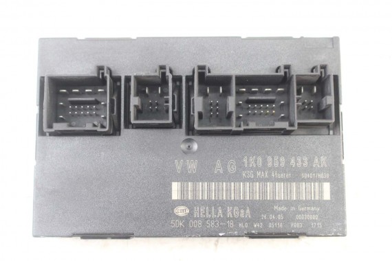 VW SKODA STEROWNIK MODUŁ KOMFORT 1K0959433AK 1K0 959 433 AK 1K0959433AK 1K0959433AK 1K0959433BL 1K0959433C 1K0959433T 1K0959433