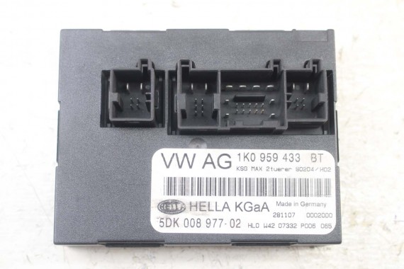 VW SEAT STEROWNIK MODUŁ KOMFORT 1K0959433BT 1K0 959 433 BT 1K0959433AQ 1K0959433BT 1K0959433BT 1K0959433AQ 1K0959433H 1K0959433