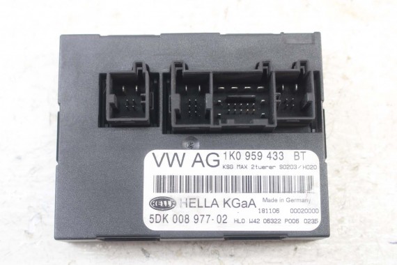 VW SEAT STEROWNIK MODUŁ KOMFORT 1K0959433BT 1K0 959 433 BT 1K0959433AQ 1K0959433BT 1K0959433BT 1K0959433AQ 1K0959433H 1K0959433