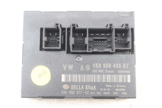 VW SEAT STEROWNIK MODUŁ KOMFORT 1K0959433BT 1K0 959 433 BT 1K0959433AQ 1K0959433BT 1K0959433BT 1K0959433AQ 1K0959433H 1K0959433