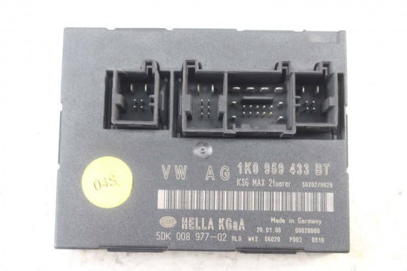 VW SEAT STEROWNIK MODUŁ KOMFORT 1K0959433BT 1K0 959 433 BT 1K0959433AQ 1K0959433BT 1K0959433BT 1K0959433AQ 1K0959433H 1K0959433