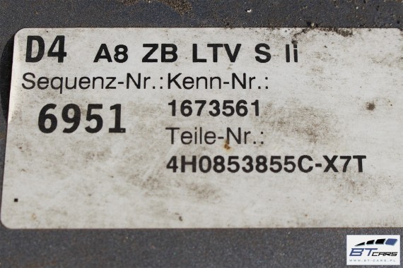 AUDI A8 S8 LISTWY PROGOWE S-LINE T0T0 LX7T 4H0853855C 4H0853856C LISTWA PROGOWA 4H0 853 855 C 4H0853859C 4H0853860C 4H0853855C