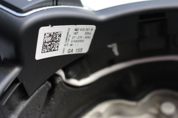 AUDI A1 A6 A7 KIEROWNICA SKÓRA 4G0419091R Kolor: 1KT - czarny 8X 4G C7 4G8 4G0 419 091 R multifunkcyjna 4G0419091BD 4G0419091F