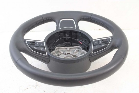 AUDI A1 A6 A7 KIEROWNICA SKÓRA 4G0419091R Kolor: 1KT - czarny 8X 4G C7 4G8 4G0 419 091 R multifunkcyjna 4G0419091BD 4G0419091F