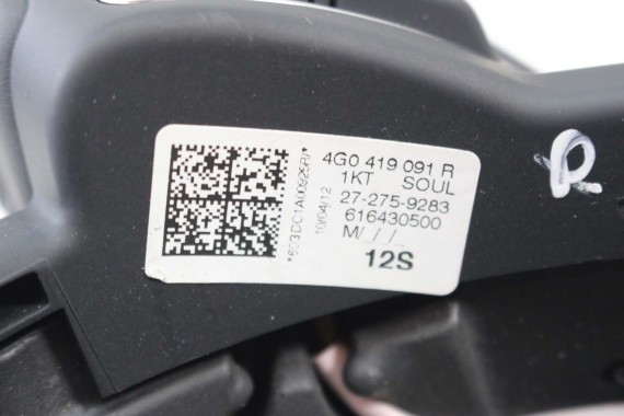 AUDI A1 A6 A7 KIEROWNICA SKÓRA 4G0419091R Kolor: 1KT - czarny 8X 4G C7 4G8 4G0 419 091 R multifunkcyjna 4G0419091BD 4G0419091F