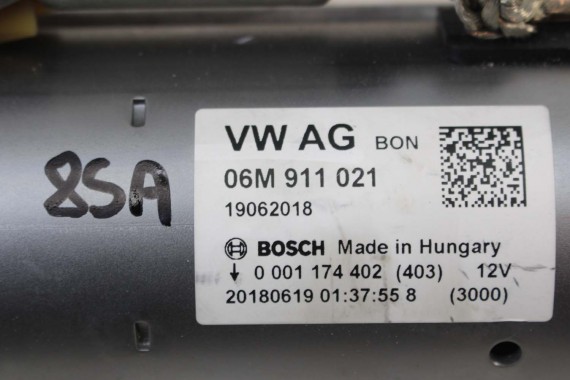 VW AUDI A8 S8 Q7 Q8 ROZRUSZNIK 06M911021 producent Bosch benzyna 06M 911 021 4N 4M 4M8 silnik benzynowy 3.0 TFSi 06M911021X