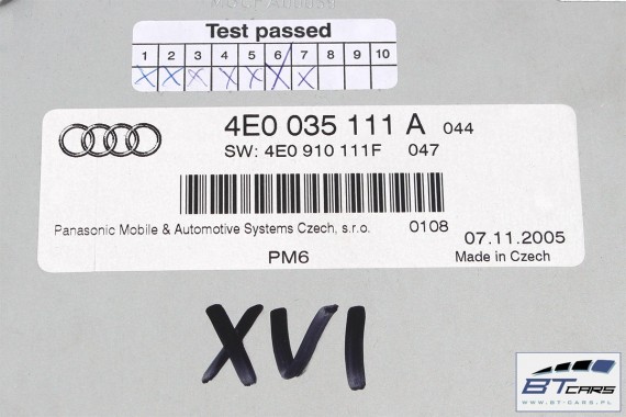 AUDI A6 A8 ZMIENIARKA CD 6-PŁYTOWA 4E0035111A 4E0910111F 4E0910111C 4E0910111D 4E0910111E 4E0057111C 4E0057111D 4E0057111E