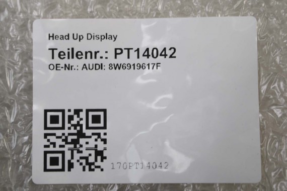 AUDI A5 PROJEKTOR HEAD UP DISPLAY 8W6919617F RZUTNIK STEROWNIK PROJEKCJI NA PRZEDNIEJ SZYBIE 8W6 919 617 F5 8W6919617F 8W6919617