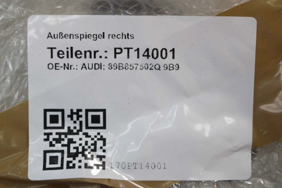 AUDI Q4 ETRON LUSTERKO DRZWI PRAWE 15+6 pin kamera 360 zewnętrzne pinów kabli przewodów 21 pin FOTO 89B857502Q 89A 5WA980546