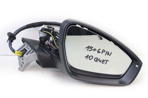 AUDI Q4 ETRON LUSTERKO DRZWI PRAWE 15+6 pin kamera 360 zewnętrzne pinów kabli przewodów 21 pin FOTO 89B857502Q 89A 5WA980546