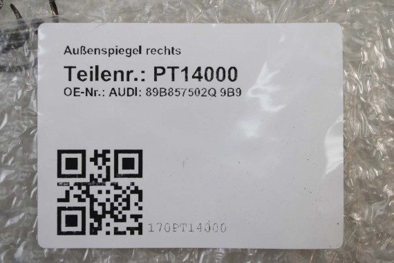 AUDI Q4 ETRON LUSTERKO DRZWI PRAWE 15+6 pin kamera 360 zewnętrzne pinów kabli przewodów 21 pin FOTO 89B857502Q 89A 5WA980546
