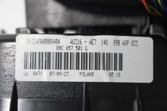 AUDI Q4 ETRON LUSTERKO DRZWI LEWE 15+6 pin kamera 360 zewnętrzne pinów kabli przewodów 21 pin FOTO 89C857501G 89A 5WA980546