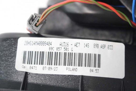 AUDI Q4 ETRON LUSTERKO DRZWI LEWE 15+6 pin kamera 360 zewnętrzne pinów kabli przewodów 21 pin FOTO 89C857501G 89A 5WA980546