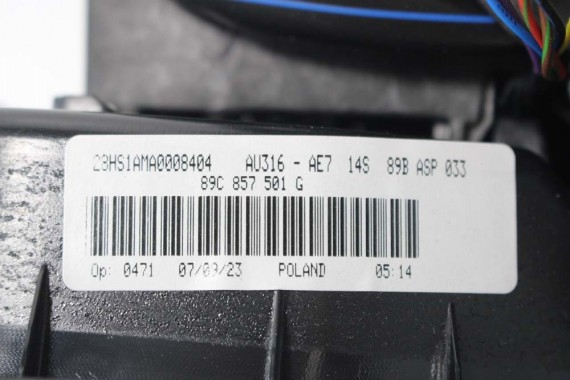 AUDI Q4 ETRON LUSTERKO DRZWI LEWE 15+6 pin kamera 360 zewnętrzne pinów kabli przewodów 21 pin FOTO 89C857501G 89A 5WA980546