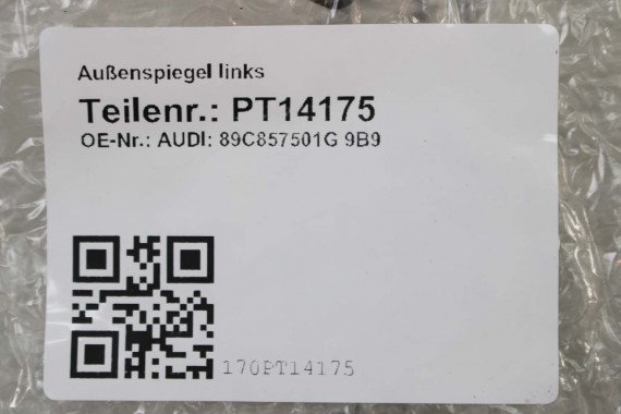 AUDI Q4 ETRON LUSTERKO DRZWI LEWE 15+6 pin kamera 360 zewnętrzne pinów kabli przewodów 21 pin FOTO 89C857501G 89A 5WA980546