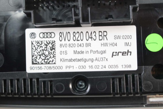 AUDI Q2 PANEL KLIMATYZACJI KLIMY 8V0820043BR 8V0 820 043 BR moduł sterownik nawiewu 81A 8V0820043BR 8V0820043BR 8V0820043BR