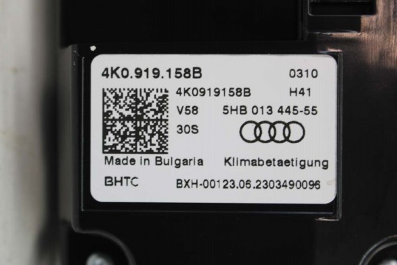AUDI MONITOR EKRAN LCD WYŚWIETLACZ 4K0919158B panel klimy klimatyzacji tył tylny 4K0 919 158 B 4K0919158B 4K0919158B 4K0919158