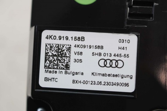 AUDI MONITOR EKRAN LCD WYŚWIETLACZ 4K0919158B panel klimy klimatyzacji tył tylny 4K0 919 158 B 4K0919158B 4K0919158B 4K0919158