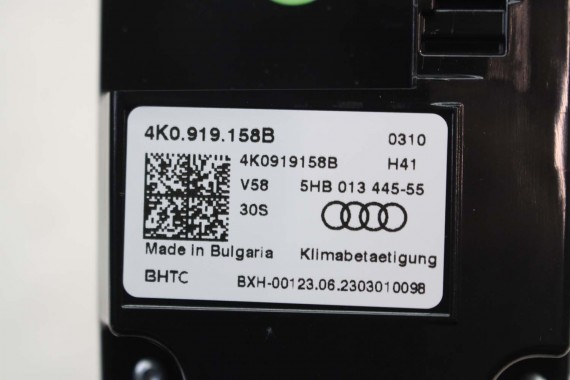 AUDI MONITOR EKRAN LCD WYŚWIETLACZ 4K0919158B panel klimy klimatyzacji tył tylny 4K0 919 158 B 4K0919158B 4K0919158B 4K0919158