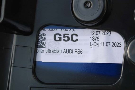 AUDI A6 RS6 SPOJLER KLAPY 4K9827933B BAGAŻNIKA 4K9 827 933 B tył tylna 6I6I LG5C Ultrablue metallic Niebieski S6 KOMBI AVANT K8D