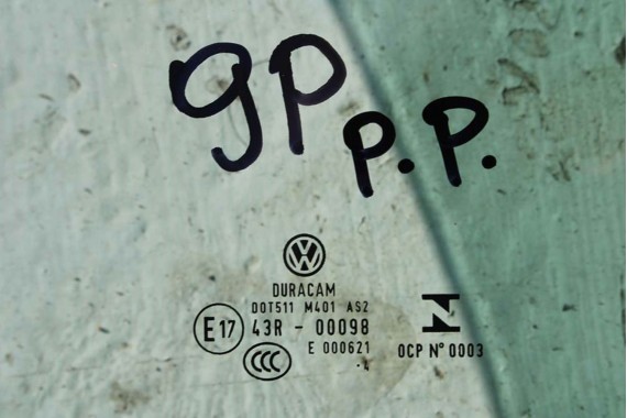 VW PASSAT B8 SZYBA DRZWI PRAWE 3G0845202 prawa przód przednia pasażera 3G0 845 202 2014 zielony E17 AS2 drzwiowa 3G 3G0845202