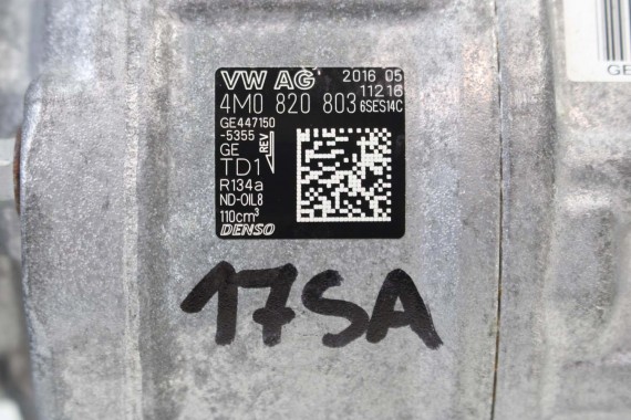 AUDI A4 A5 A6 Q7 POMPA KLIMATYZACJI KLIMY 4M0820803 4M0 820 803 SPRĘŻARKA KOMPRESOR 8W B9 F5 4M VW TOUAREG III GE447150 6SES14C