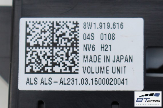 AUDI A4 A5 GAŁKA STEROWANIA MMI 8W1919616 8W1919616 panel 8W PANEL PRZEŁĄCZNIK RADIA PRZYCISK POTENCJOMETR 8W1919616 8W1919616