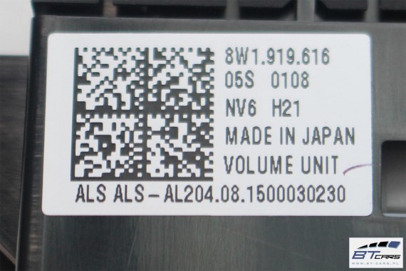AUDI A4 A5 GAŁKA STEROWANIA MMI 8W1919616 8W1919616 panel 8W PANEL PRZEŁĄCZNIK RADIA PRZYCISK POTENCJOMETR 8W1919616 8W1919616