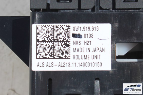 AUDI A4 A5 GAŁKA STEROWANIA MMI 8W1919616 8W1919616 panel 8W PANEL PRZEŁĄCZNIK RADIA PRZYCISK POTENCJOMETR 8W1919616 8W1919616