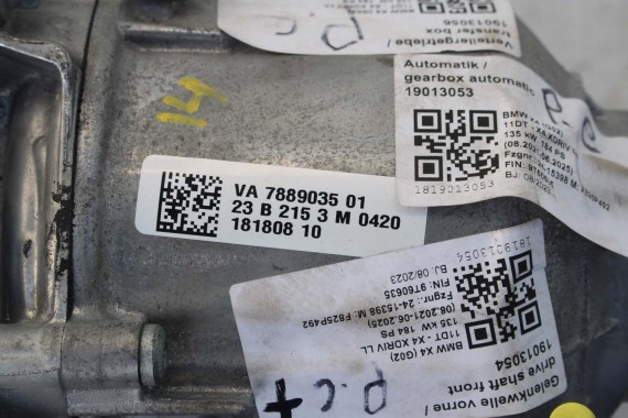 BMW X4 G02 REDUKTOR ROZDZIELACZ NAPĘDU 7889035 5A67678 SKRZYNIA BIEGÓW SILNIK 2.0 20i 135 kW 184PS GA8HP51X 2.0b 7889035 5A67678