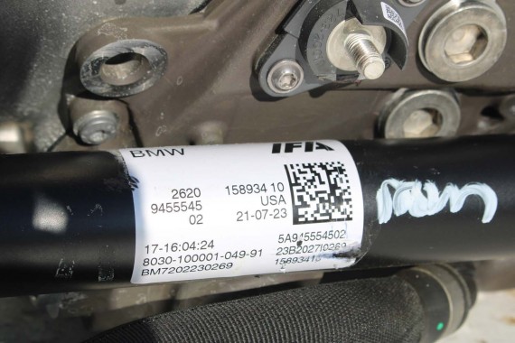 BMW X7 G07 SKRZYNIA BIEGÓW SILNIK 5A9B520 3.0 40i 280 kW 381 PS benzyna GA8HP60X GA8HP60XMH/80XMH 5A67368 24005A9B520 8HP60XMH