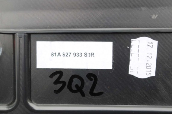 AUDI Q2 SPOJLER KLAPY 81A827933C BAGAŻNIKA 81A827933 tył tylna 81A827933 2Y2Y LS9R Biały 81A827933 81A827933 81A827933 81A827933
