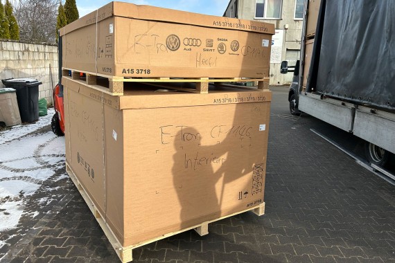 KARTONY TRANSPORTOWE DO PAKOWANIA 2260mm*1495mm*1275mm  2260mm*1495mm*850mm  2260mm*1495mm*637mm paletowe pudło obwoluta paleta