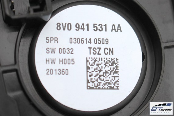 AUDI A3 TT Q2 PRZEŁĄCZNIK WŁĄCZNIK ŚWIATEŁ 8V0941531AA 8V0 941 531 AA WŁĄCZNIK halogeny 8V0941531G