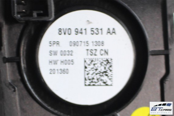 AUDI A3 TT Q2 PRZEŁĄCZNIK WŁĄCZNIK ŚWIATEŁ 8V0941531AA 8V0 941 531 AA WŁĄCZNIK halogeny 8V0941531G